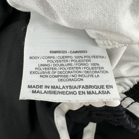 Nike Dri Fit Running Shorts Black White Trim Athletic Gym Workout Women Medium - Picture 4 of 5